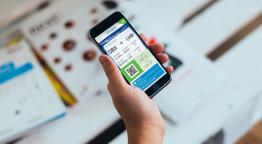 mobile app aviation, iPhone application, dnata, airport branding