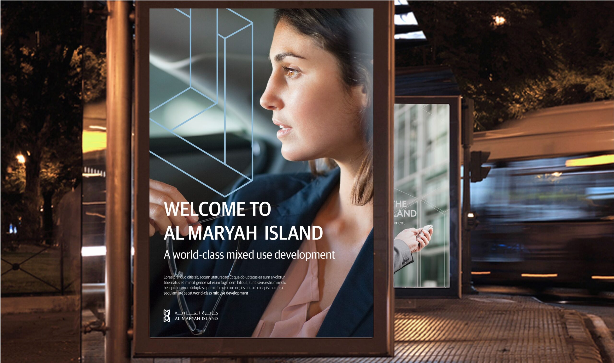 Close-up of a woman’s face overlaid with city visuals, representing innovation and urban lifestyle.
